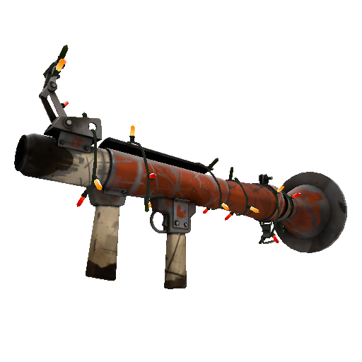Strange Festivized Smalltown Bringdown Rocket Launcher (Battle Scarred)