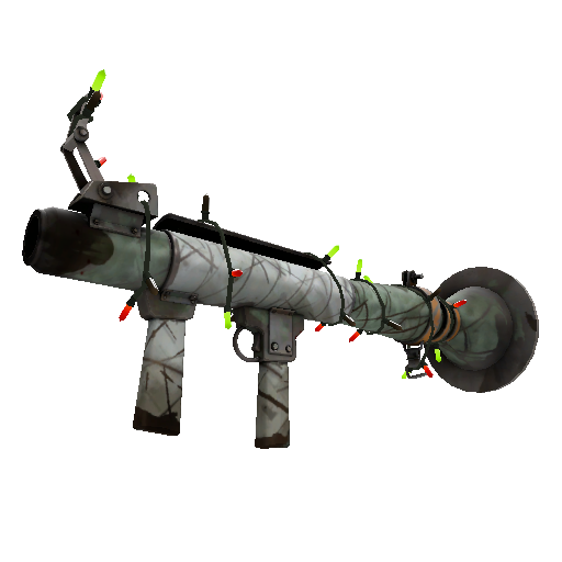 Strange Festivized Specialized Killstreak Aqua Marine Rocket Launcher (Battle Scarred)