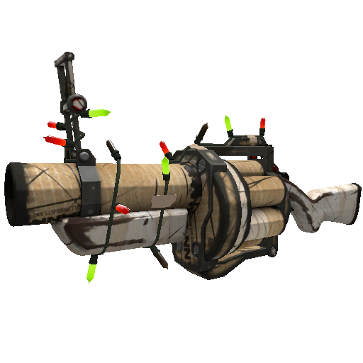 Strange Festivized Cardboard Boxed Grenade Launcher (Well-Worn)