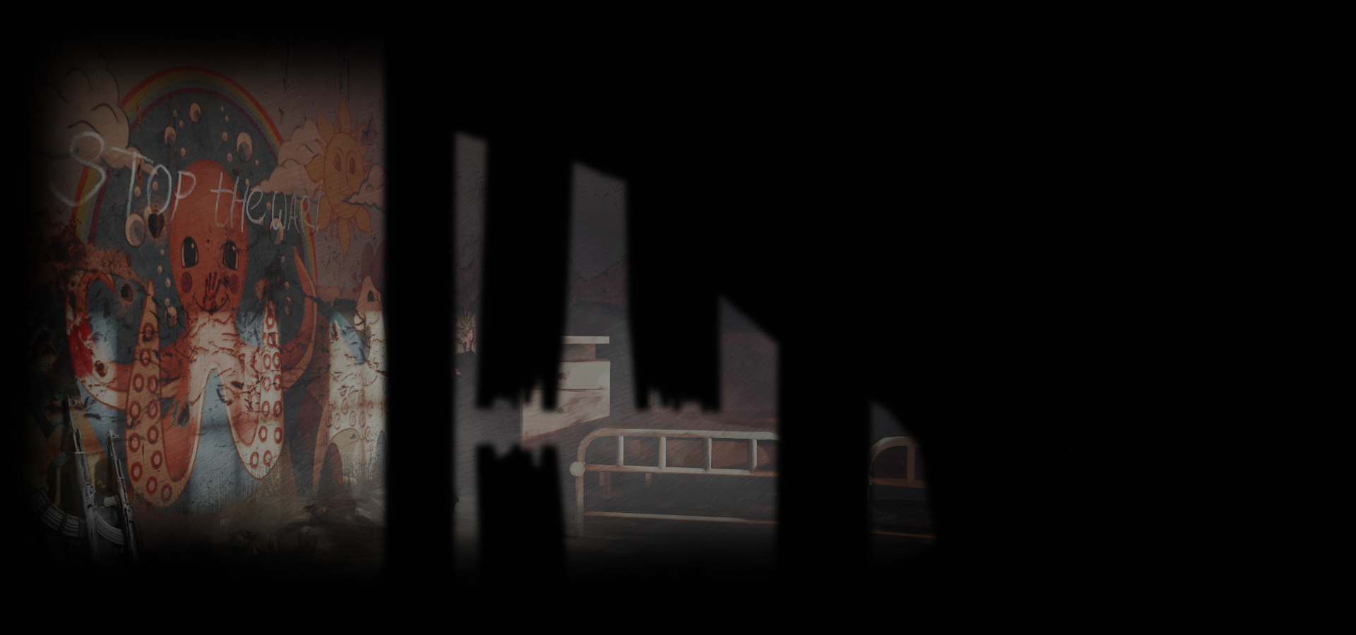 Shelled hospital