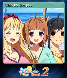 Girls by the pool