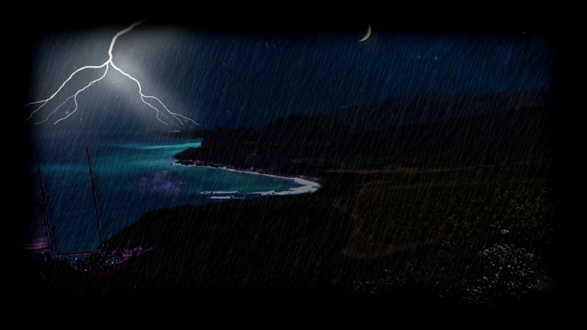 Moonlit Cliff