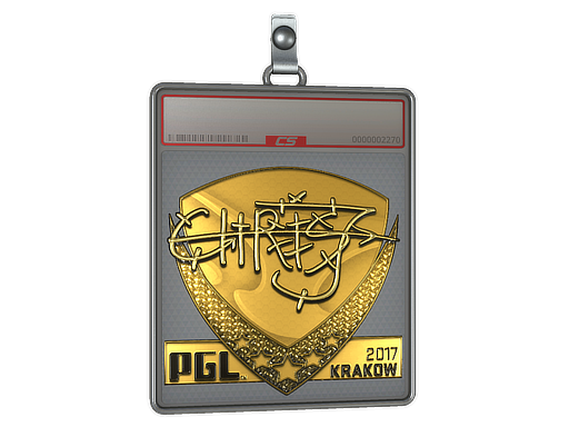 Sticker Slab | chrisJ (Gold) | Krakow 2017