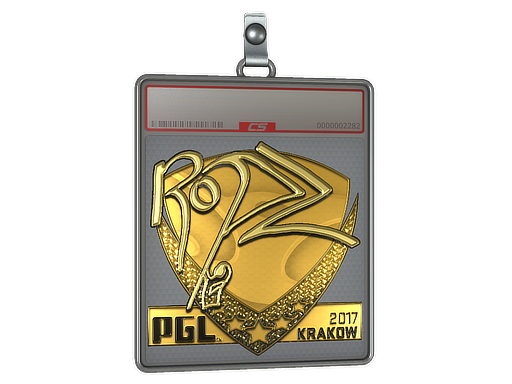 Sticker Slab | ropz (Gold) | Krakow 2017