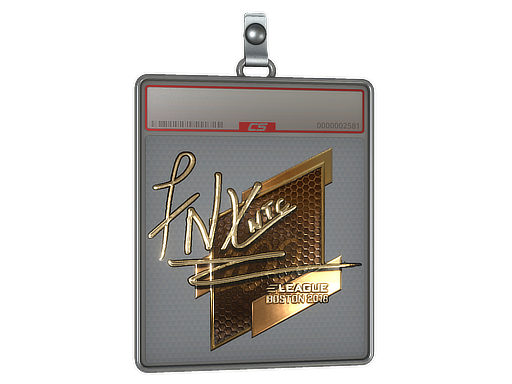 Sticker Slab | fnx (Gold) | Boston 2018