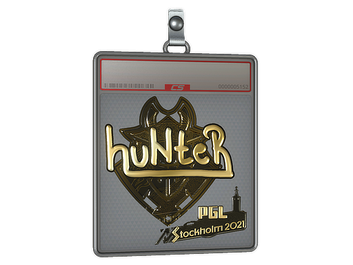 Sticker Slab | huNter- (Gold) | Stockholm 2021