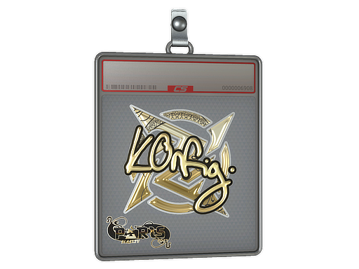 Sticker Slab | k0nfig (Gold) | Paris 2023