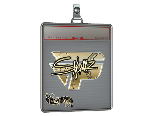 Sticker Slab | skullz (Gold) | Paris 2023