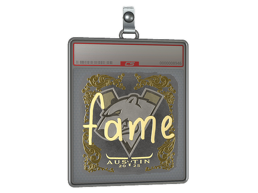 Sticker Slab | fame (Gold) | Austin 2025