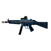 COMPACT-5 SUBMACHINE GUN | Fluorescent, Lightly-Marked, Stat Boost