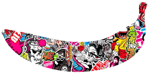 Stickerbombanana