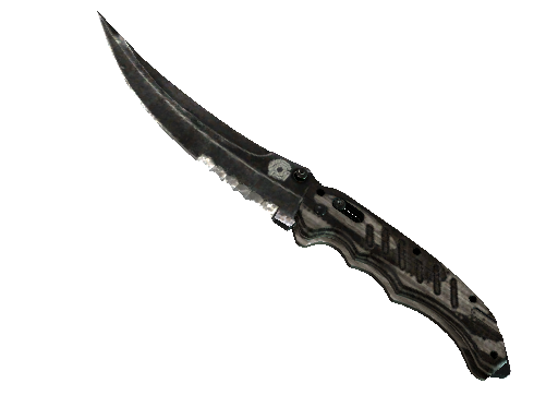 ★ StatTrak™ Flip Knife | Black Laminate (Battle-Scarred)
