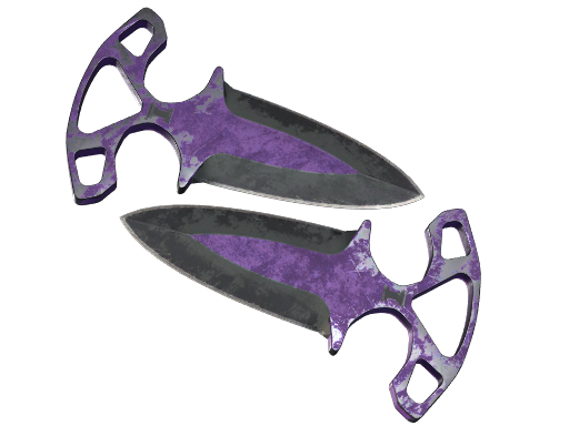 ★ StatTrak™ Shadow Daggers | Ultraviolet (Battle-Scarred)