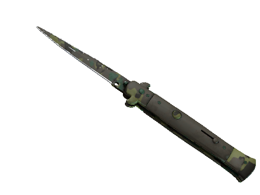 ★ Stiletto Knife | Boreal Forest (Well-Worn)