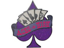 Aces High Pin