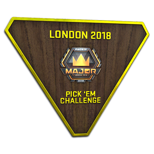 Gold London 2018 Pick'Em Trophy