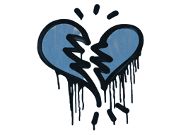 Graffiti | Broken Heart (Monarch Blue)