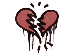 Graffiti | Broken Heart (Blood Red)