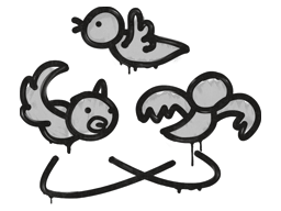 Graffiti | Dizzy (Shark White)