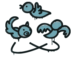 Graffiti | Dizzy (Wire Blue)