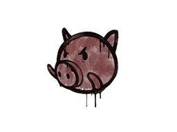 Graffiti | Piggles (Brick Red)