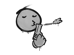 涂鸦 | 快枪手 (灰色)