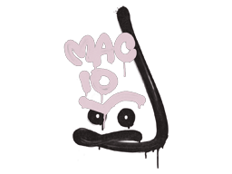 涂鸦 | MAC-10压枪 (藕色)