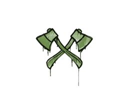 Graffiti | X-Axes (Battle Green)