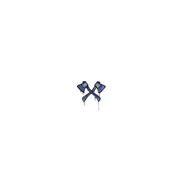 涂鸦 | 双斧 (靛蓝)
