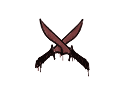 涂鸦 | X 双刀 (砖红)