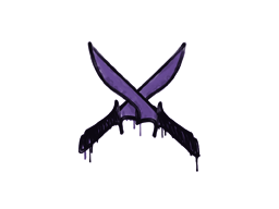 涂鸦 | X 双刀 (暗紫)