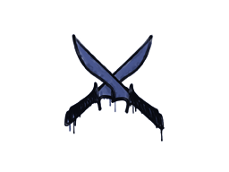 涂鸦 | X 双刀 (靛蓝)