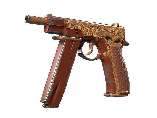 Souvenir CZ75-Auto | Honey Paisley (Well-Worn)