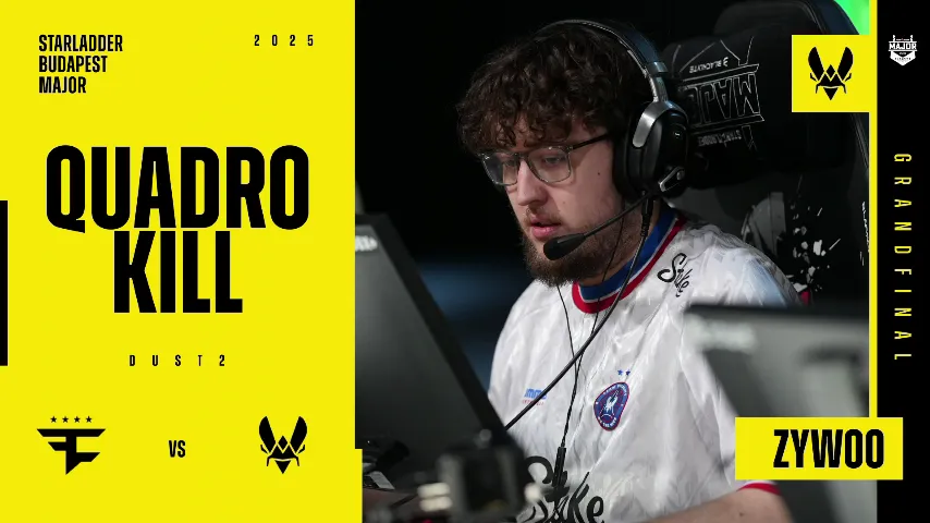 Souvenir Charm | Budapest 2025 Highlight | ZywOo Long pistol wall