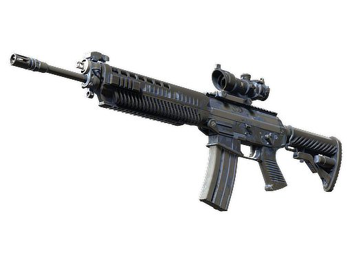 Souvenir SG 553 | Night Camo (Battle-Scarred)