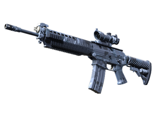 Souvenir SG 553 | Night Camo (Minimal Wear)