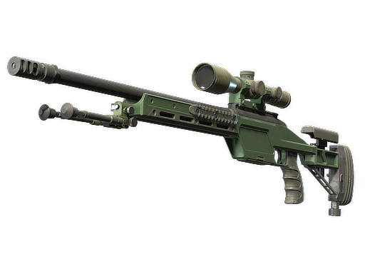 Souvenir SSG 08 | Green Ceramic (Field-Tested)