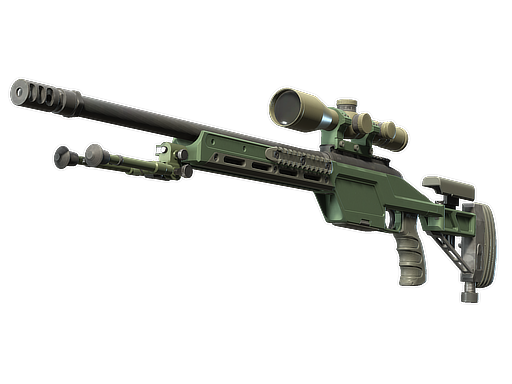 Souvenir SSG 08 | Green Ceramic (Minimal Wear)