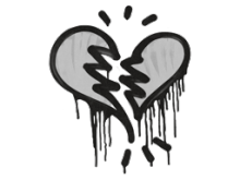 Sealed Graffiti | Broken Heart