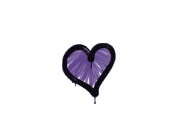 封装的涂鸦 | 心 (暗紫)