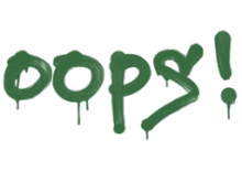 Sealed Graffiti | Oops