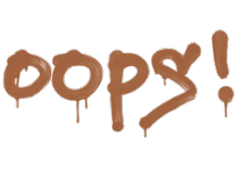 Sealed Graffiti | Oops