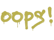 Sealed Graffiti | Oops