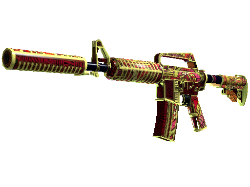 M4A1 消音型（StatTrak™） | 女火神之炽焰 (略有磨损)