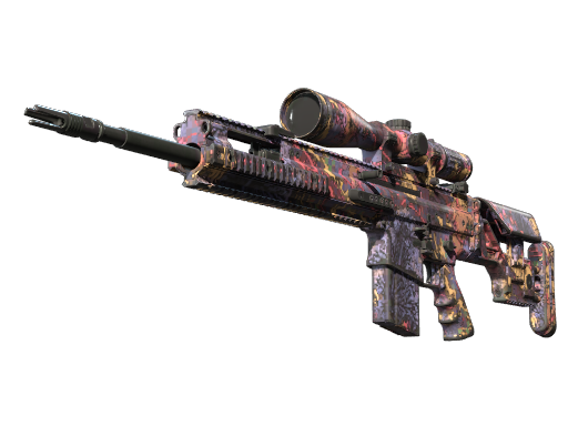 SCAR-20（StatTrak™） | 暗夜活死鸡 (破损不堪)