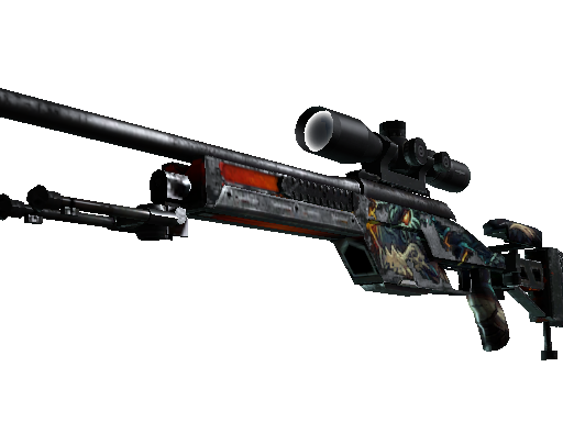 StatTrak™ SSG 08 | Dragonfire (Battle-Scarred)