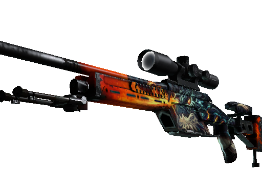 StatTrak™ SSG 08 | Dragonfire (Well-Worn)