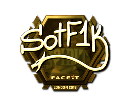 Sticker | S0tF1k (Gold) | London 2018