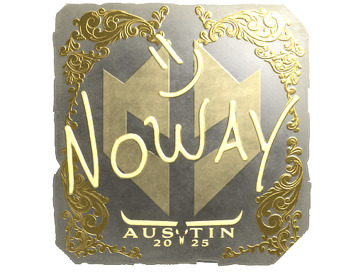 印花 | noway（金色）| 2025年奥斯汀锦标赛