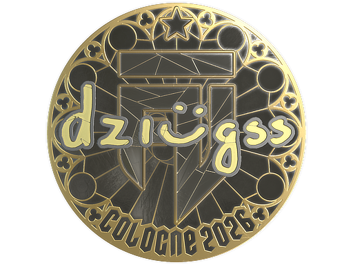 Sticker | dziugss (Gold) | Cologne 2026